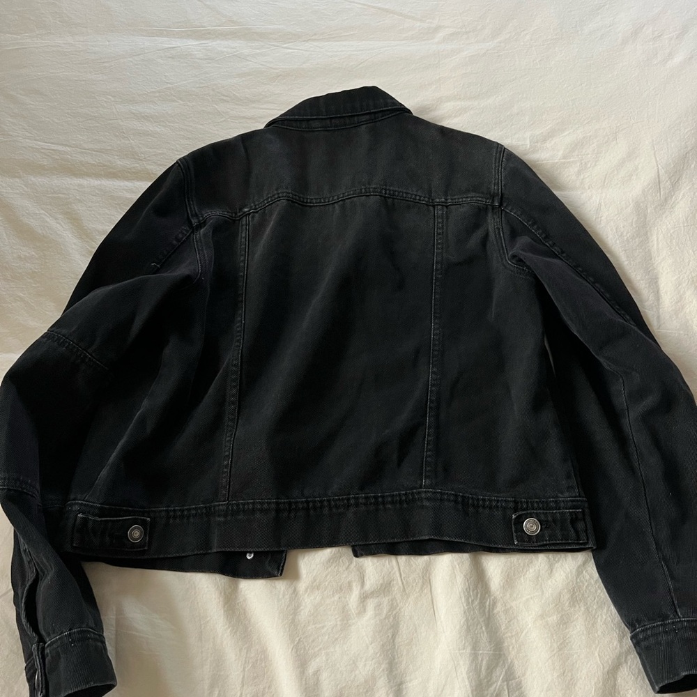 Free People - Black Denim Jacket - Picture 4 of 4
